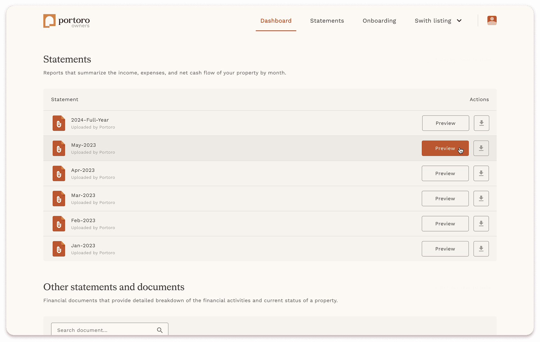 Transparent financial statements and reporting - Track rental income and expenses with detailed monthly homeowner statements